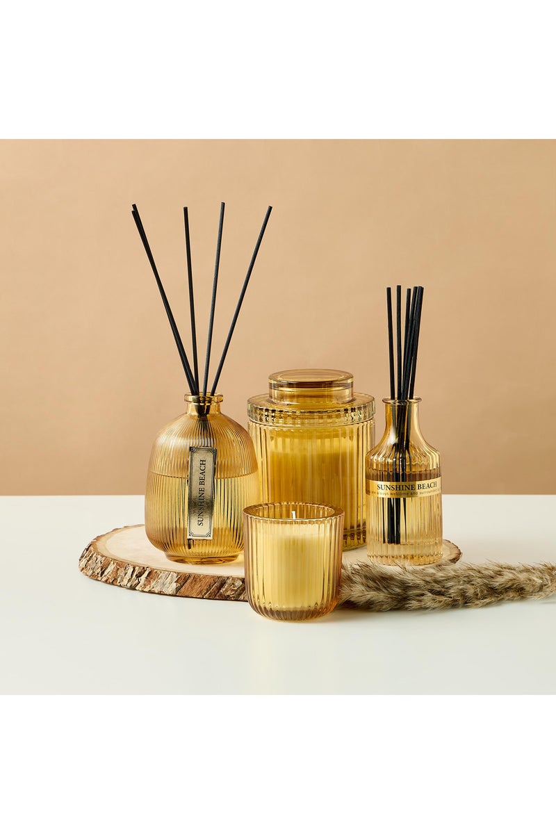 Sunshine Beach Scented Glass Reed Diffuser and Jar Candle Gift Set - Image 4